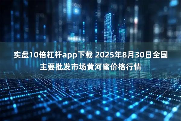 实盘10倍杠杆app下载 2025年8月30日全国主要批发市场黄河蜜价格行情